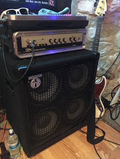 Elmo John Lawson "1990's GK 400 amp, Set Workingman 4x10 speakers "