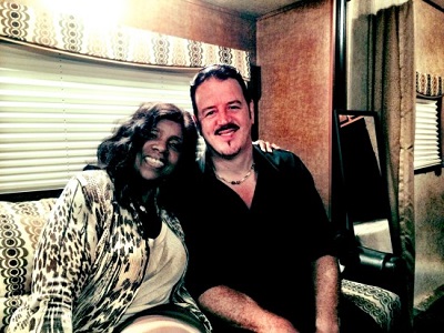 Gloria Gaynor, Dave Mullen post gig