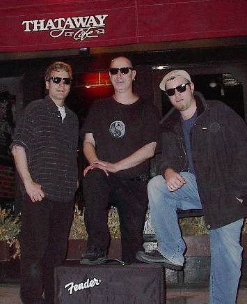 John Zanella, Roger Zee, Michael Bram at Thataway Cafe 04/04/04