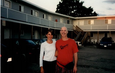 Misha, Roger Zee at Misquamicut Beach, RI 2001